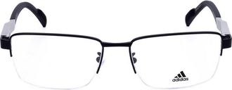 adidas Mens Black Rectangular Eyeglass Frames SP5026