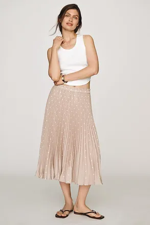 Maeve Valerie Pleated Midi Skirt by Maeve