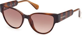 Max & Co. MO0053 52F Womens Sunglasses Tortoiseshell Size 54