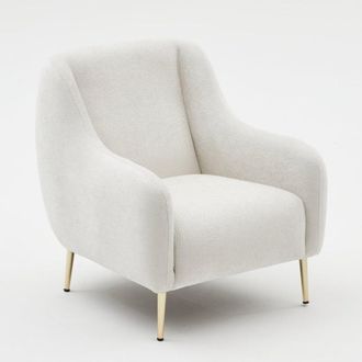 Concept Usine Sill&oacute;n blanco - patas doradas