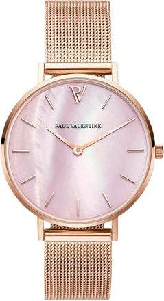 Paul Valentine Seashell Mesh Watch - Dames - Horloges - Roze - ONE Size - Accessoires