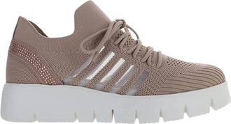 bernie mev. Womens Fx Bernice Crystal Lace Up Sneaker In Blush