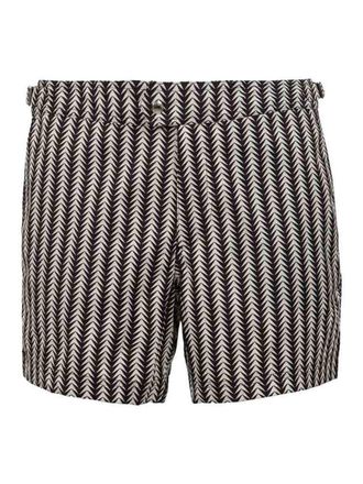Tom Ford Black And White Nylon Swimsuit