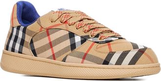 Burberry Mens Sneakers Terrace Check Beige Polyester Trainers
