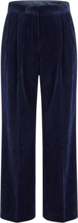 Jil Sander Cropped Broeken - Dames - Vrijetijds broeken - Blauw - L - Broeken