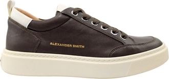 Alexander Smith Dark Brown White Bond - Heren - Sneakers - Bruin - 43 EU - Schoenen