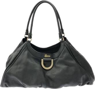 Gucci Pre-owned Leren Schoudertas - Dames - Vintage Schoudertas - Zwart - ONE Size - Leer - Vintage