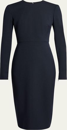 Victoria Beckham Bodycon Bi-Stretch Crepe Midi Dress