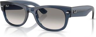 Ray-Ban Mega Wayfarer II - Heren - Zonnebrillen - Blauw - 55 MM - Accessoires