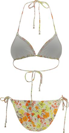 Zimmermann Womens Bikini Solstice Lemon Multi Floral Polyamide Swimwear Sea Clothing