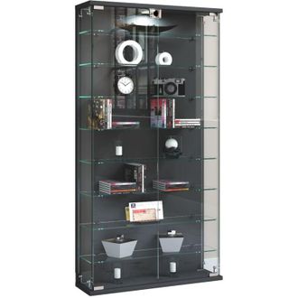 ebuy24 Ebuy24 - Vetrina in vetro vcm appesa Vetrina vetrata con vetro di sicurezza esg Dimensioni ca. a. 114 x l. 59 x t. 17 cm Vetri pensili Moderno e