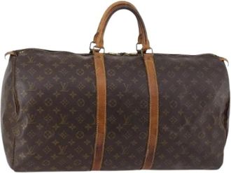 Louis Vuitton Pre-owned Vintage Canvas Weekendtas - Dames - Vintage Weekendtas - Bruin - ONE Size - Vintage
