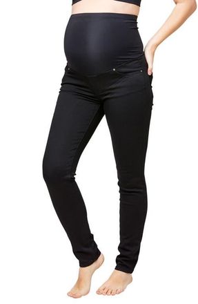 Nom Maternity Soho Maternity Over-the-belly Jeans in Black at Nordstrom, Size Small