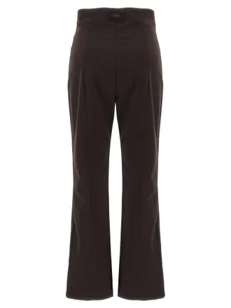 Fendi High-Waist Ski Trousers - Black