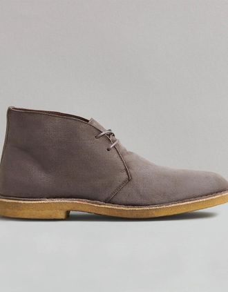 Hudson Mens SPENCER MENS TAUPE DESERT SUEDE BOOT - Brown - Size: 12