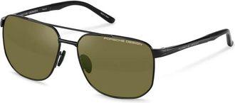 Porsche Design Squared Zonnebril - Heren - Zonnebrillen - Zwart - 60 MM - Accessoires