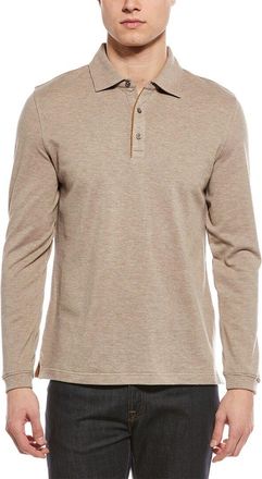 Scott Barber Wool-Blend Pique Polo Shirt