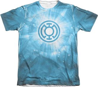 Gildan Green Lantern Blue Energy Adult 65/35 Poly/Cotton Short Sleeve Tee / T-Shirt