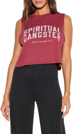 Spiritual Gangster Spirit Logo Graphic Tank in Mahogany at Nordstrom, Size X-Small