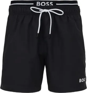 HUGO BOSS Heren, Badkleding, Zwart, Maat: XL Poliester