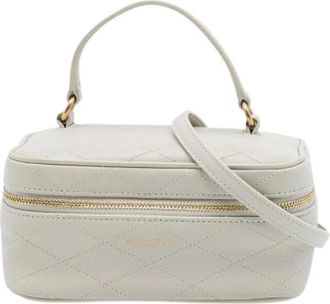 Saint Laurent Pre-owned Vanity Bag - Dames - Vintage Schoudertas - Wit - ONE Size - Leer - Vintage
