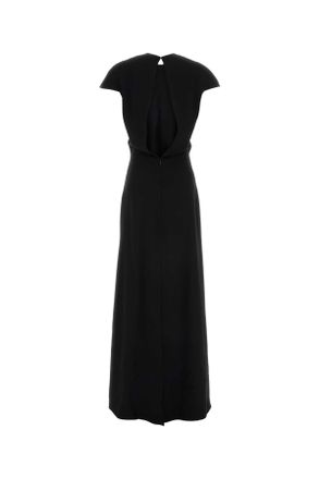Jil Sander Womens Virgin Wool Dress Black Primario