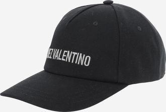 Valentino Garavani Mens Cotton Baseball Hat With Embroidery Black