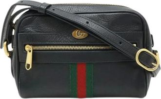 Gucci Pre-owned Cross Body Bags, female, Black, Size: ONE SIZE Pre-owned Vintage Cross Body Bag