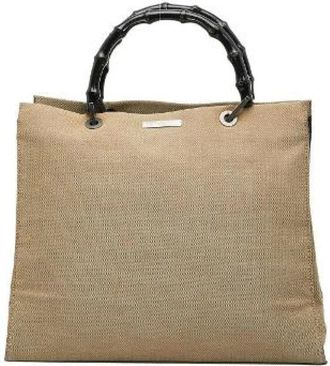 Gucci Pre-owned Tote Bags, female, Beige, Size: ONE SIZE Pre-owned Tote Bag