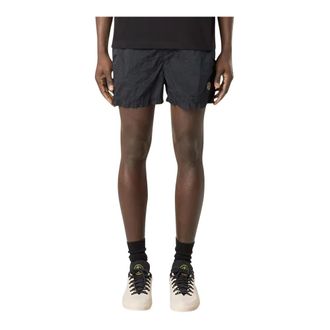 Stone Island Training Shorts, male, Blue, L, Slim-fit Short Swim Trunks