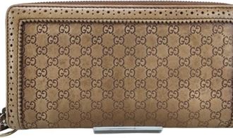 Gucci Brown Leather Coin Purse/Coin Case (Pre-Owned)