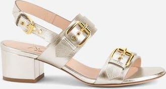 AGL Lala Straps Sandal with Buckles in Metallic Silver at Nordstrom, Size 39.5