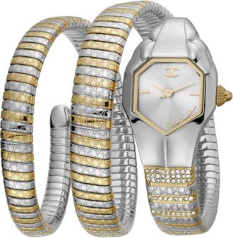 Just Cavalli Glam Snake Rose Gold-tone Dial Ladies Watch JC1L112M0045