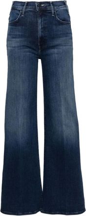 Mother Hoge Taille Wijde Pijp Jeans Blauw - Dames - Loose Fit Jeans - Blauw - W27 - Katoen - Jeans