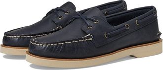 Sperry Top-Sider Authentic Original Double Sole Cross Lace Mens Shoes Navy : 10.5 M (D), Leather