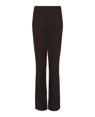 Ferragamo Womens Tailored Bootcut Pants In Dark Brown