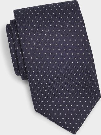 Canali Men & apos;s Light Square Silk Tie
