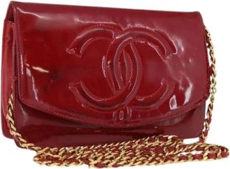 Chanel Pre-owned Cross Body Bags, female, Red, Size: ONE SIZE Pre-owned Vintage Shoulder Bag