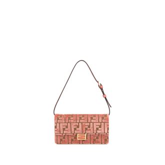 Fendi Dames, Tassen, Roze, Maat: ONE Size Katoen