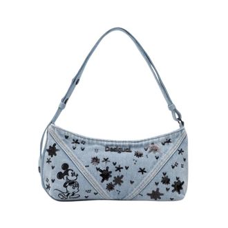 Desigual Tassen, Dames, Blauw, ONE Size, Denim, Mickey Sple Crossbody Tas