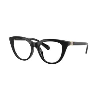 Swarovski Glossy Black Bold Cat-Eye Eyeglasses