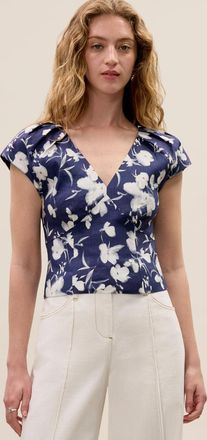 Rebecca Taylor Bea Linen Blouse