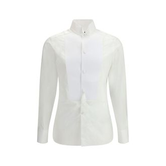 Tom Ford White Cotton Dress Mens Shirt