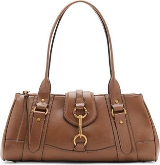 Mango Medium Faux Leather Shoulder Bag in Caramel at Nordstrom
