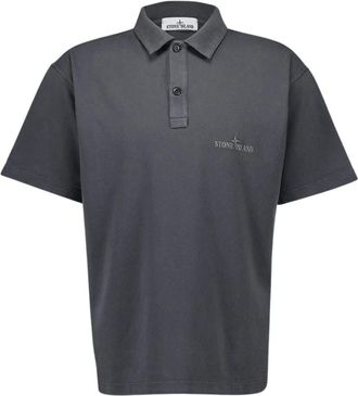 Stone Island Heren, Tops, Grijs, Maat: M Katoen