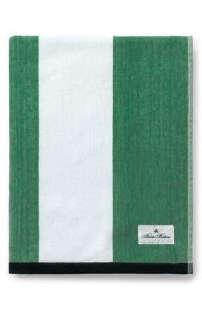 Brooks Brothers Stripe Beach Towel in Green at Nordstrom Rack