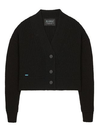 Alanui buttoned finest cardigan - women - Cashmere/Cotton - M - Black