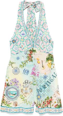 Camilla Tuta intera in seta - Blu