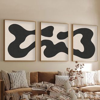 Dmora Cuadro Menire, Estructura De Madera Noble, Multicolor, 50x70h Cm