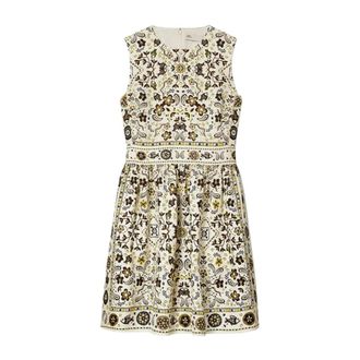 Tory Burch Dames, Jurken, Bruin, Maat: XS Jersey